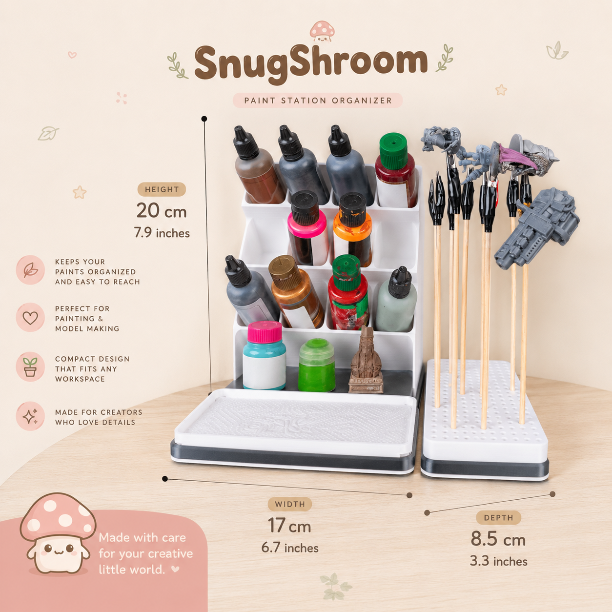 Mini Paint Station Organizer