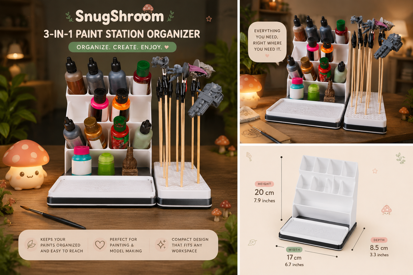 Mini Paint Station Organizer
