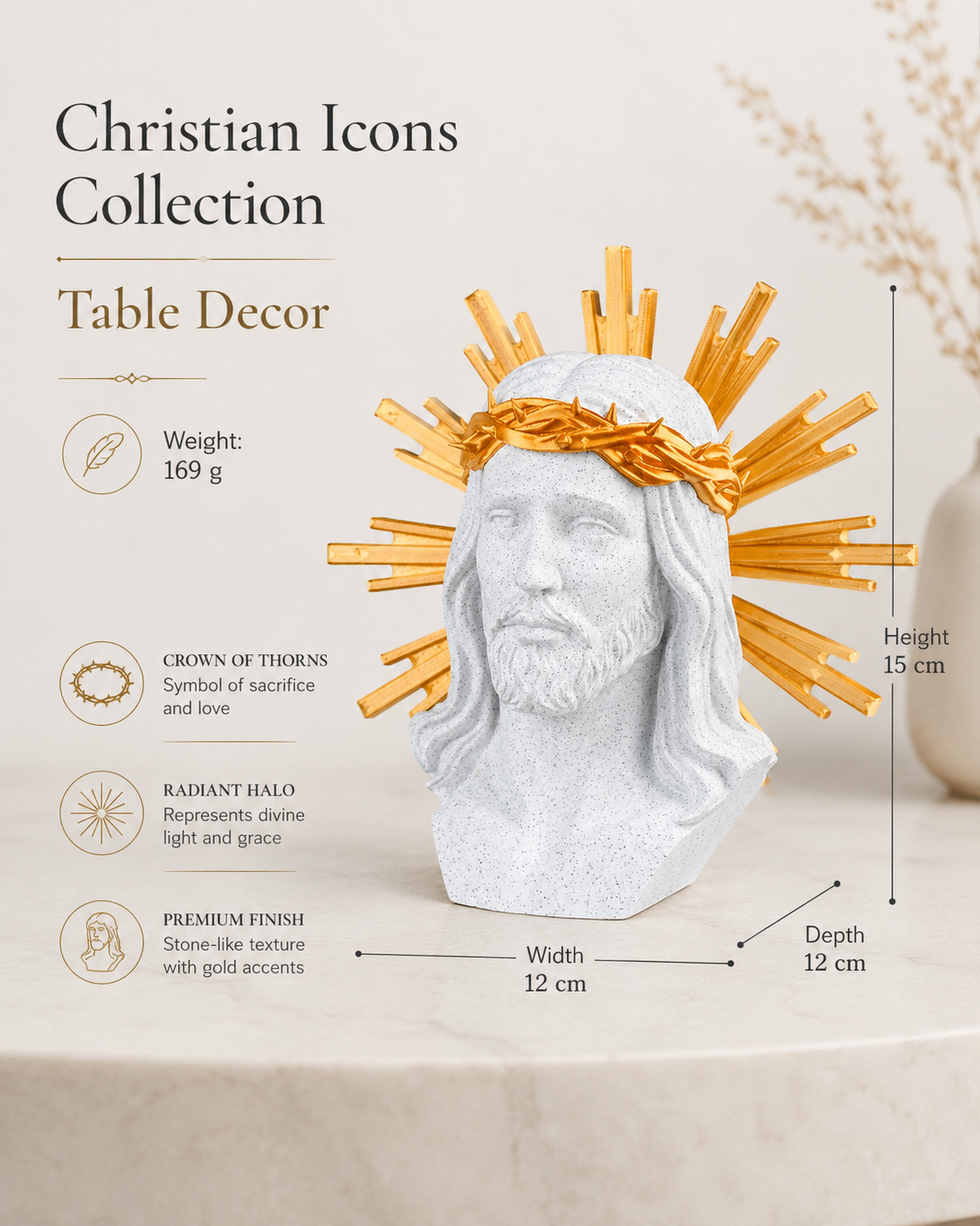 Jesus Christ Table Decor — Christian Icons Collection