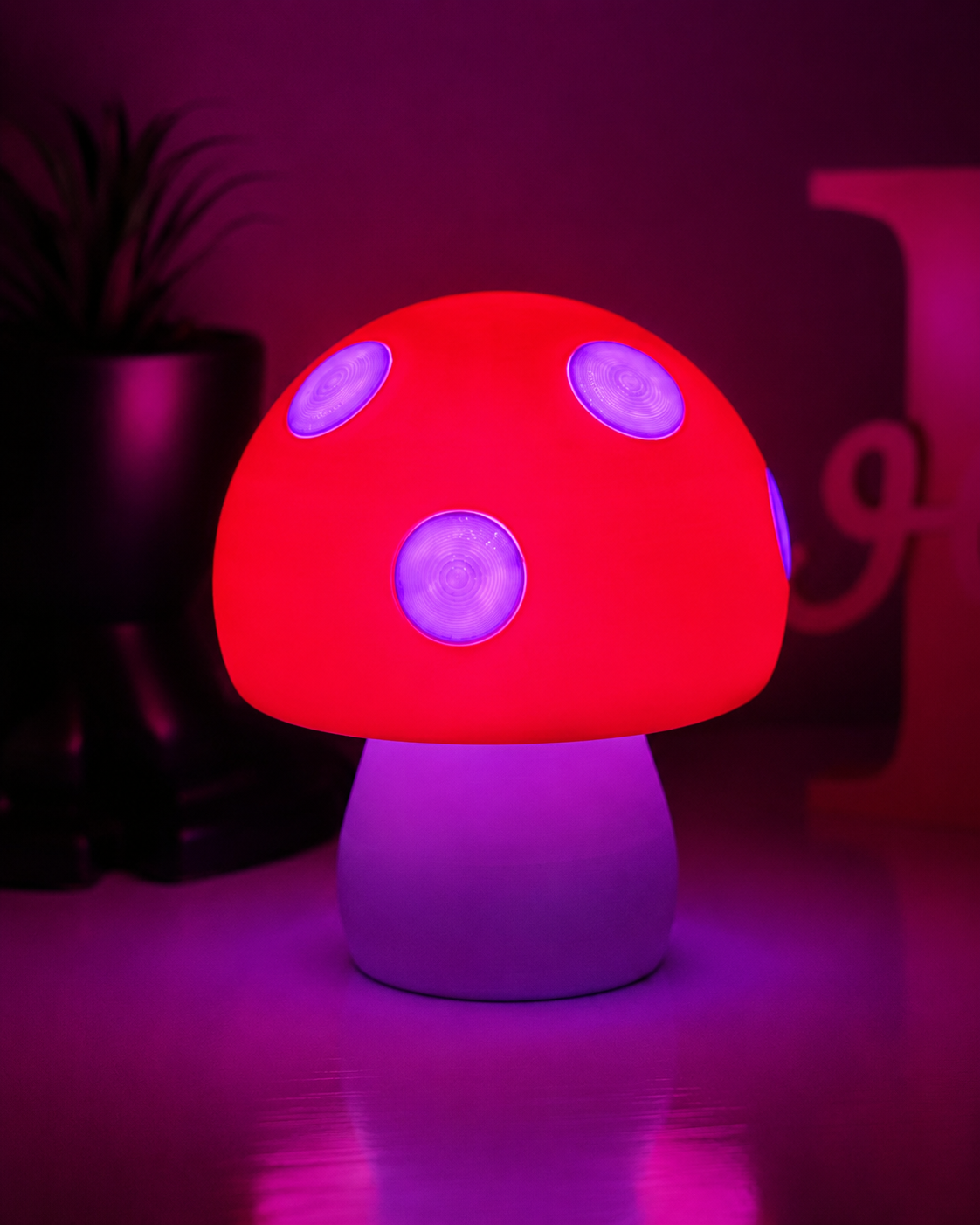 RGB Mushroom Table Lamp with Remote Control